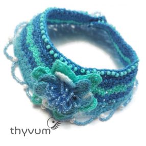 Lagúna rózsája mandzsettakarkötő