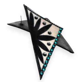 Sparkling botanic statement fülbevaló