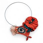 Lazacszerelem gyöngyhímzett különleges nyakék