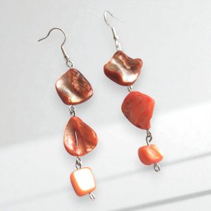 Napcsók kagylófülbevaló