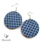 Aline kék ethno mintás fülbevaló