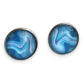 ColorFlow kék áramlat fülbevaló