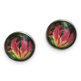 ColorFlow tűzliliom fulbevaló