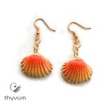 A tenger meséi kagyló fülbevaló narancssárga