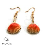 A tenger meséi kagyló fülbevaló narancssárga 2