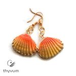 A tenger meséi kagyló fülbevaló narancssárga 3