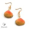 A tenger meséi kagyló fülbevaló narancssárga 3