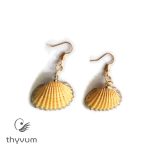 A tenger meséi kagyló fülbevaló sárga