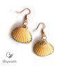 A tenger meséi kagyló fülbevaló sárga 2