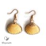 A tenger meséi kagyló fülbevaló sárga 2