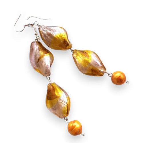 Aurora Drop üveggyöngy fülbevaló