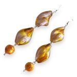 Aurora Drop üveggyöngy fülbevaló