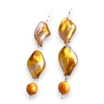 Aurora Drop üveggyöngy fülbevaló