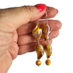 Aurora Drop üveggyöngy fülbevaló