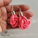 Gordiusz metálfényű UV rózsaszín fülbevaló