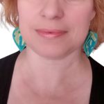 Chloé türkiz fülbevaló