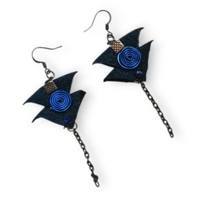 Zizi farmer fülbevaló kék