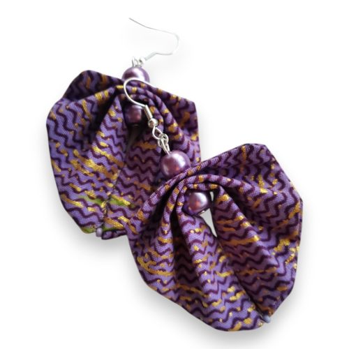 Moyo Leaf levendulalila fülbevaló 