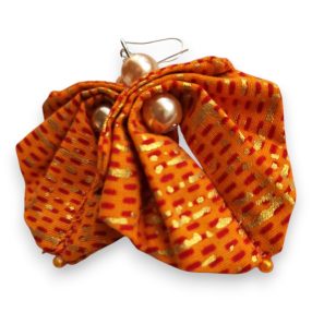 Moyo Leaf aranyló narancsszín fülbevaló