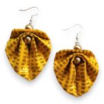 Moyo Leaf Déli ragyogás textilékszer fülbevaló