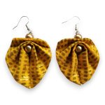 Moyo Leaf Déli ragyogás textilékszer fülbevaló