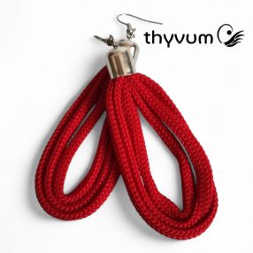 Színcsepp piros fülbevaló