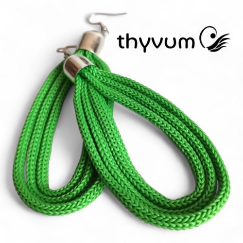 Színcsepp zöld fülbevaló