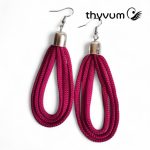 Színcsepp sötét magenta fülbevaló