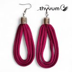 Színcsepp sötét magenta fülbevaló