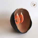 Színcsepp narancssárga fülbevaló