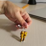 Nomad Spirit olívazöld rusztikus kerámia gyöngyfülbevaló