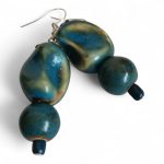 Nomad Spirit retrokék rusztikus gyöngyfülbevaló