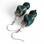 Nomad Spirit retrokék rusztikus gyöngyfülbevaló