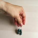 Nomad Spirit retrokék rusztikus gyöngyfülbevaló