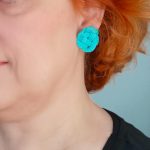 Ilka türkiz fonott fülbevaló