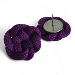 Ilka lila fonott bedugós fülbevaló