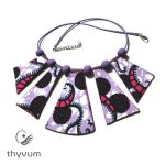 Tara Mystic afrikai textil nyaklánc Thyvum textilékszer