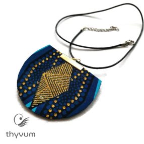 Florencia kék arany csillámos nyaklánc 2