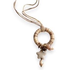 Sós szél kézműves kagylós nyaklánc
