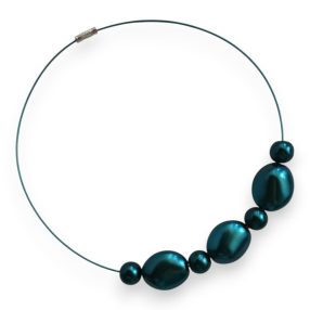 Midnight Lagoon sodrony nyakék mélykék gyöngyökkel