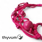 Bubblea pink fonal nyaklánc óriásgyöngyökkel