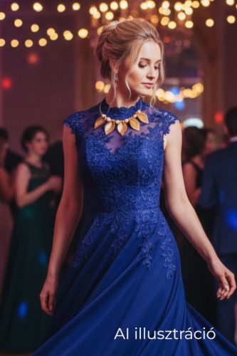 Lumira elegáns bőr nyaklánc arany tónusban