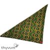Zöld virágözön afrikai textil kendő