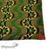 Zöld virágözön afrikai textil kendő