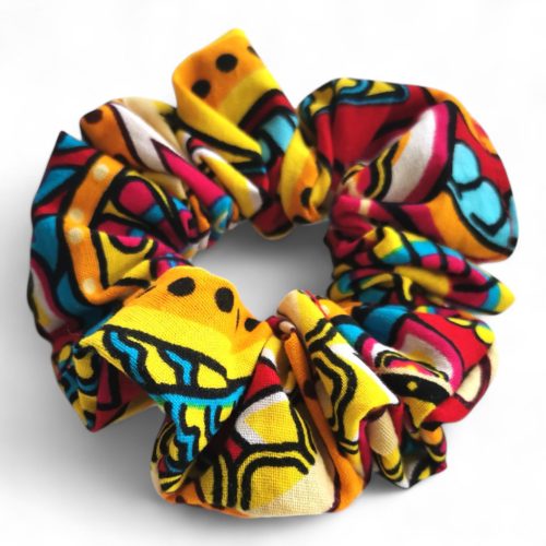 Fiesta Scrunchie- fodros hajgumi afrikai textilből