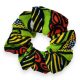 Színes zöld mintás Scrunchie 