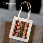 Natúr vászontáskák színes mintával