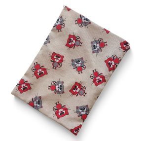 Szendvicstasak Piros cicás