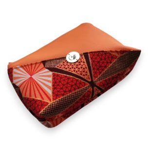 Aranycsillámos narancs színű neszesszer 